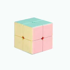 Shengshou Magic Puzzle Cube Pastel Colors, Stickerless No Stickers, Macaron series Multicolour 3D Cube Toy (2x2x2 cube 5cm)