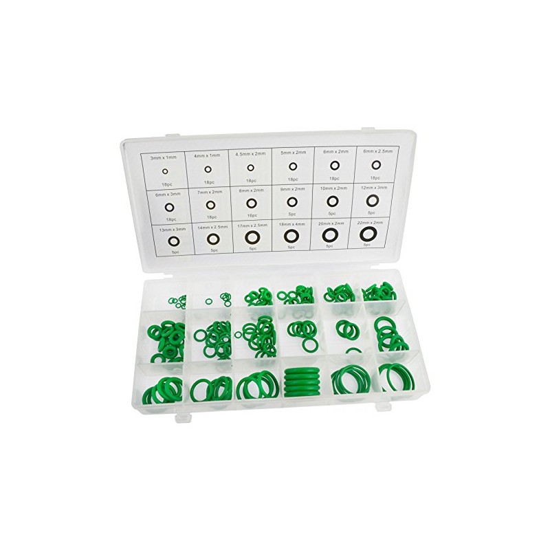 HNBR Rubber O-Ring/Seals Plumbing Tap Washers Gaskets Assortment 205pc AST51