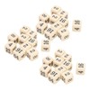 30PCS 6 Sided Number Dice 15.5mm Multiple Of 2 Number