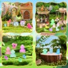 80 Pieces Mini Resin Animal Figures Set, Luminous Resin Animals,