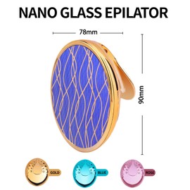 Zuzer Nano Hair Remover, 3 Pieces, Crystal Hair Remover, Crystal Hair Eraser, Without Shaving, Pain and Cutting, Epilator Hair Removal for Men and Women