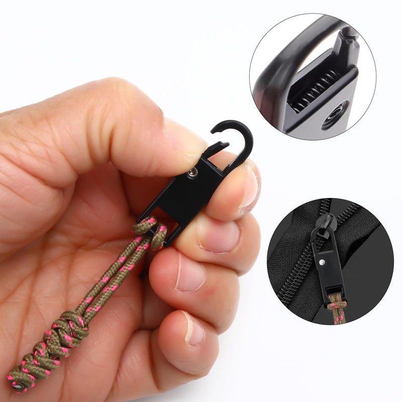 NOVWANG 8-Pack Zipper Pull Replacement Set,Detachable Zipper Pulls