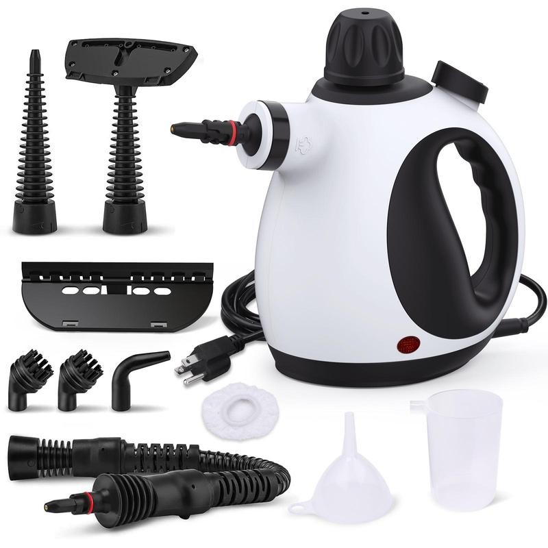KOITAT Pressurized Handheld Multi-Surface Natural Steam Cleaner with 10 Accessories,