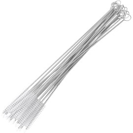 Fdit Juego De 20 Cepillos para Biberones De Acero Inoxidable, Cepillo para Limpiar Biberones Cepillo para Lavar Vasos De Agua Y Pajitas