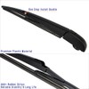 Shopauto Rear Windshield Wiper Arm Blade Assembly Kit Compatible with