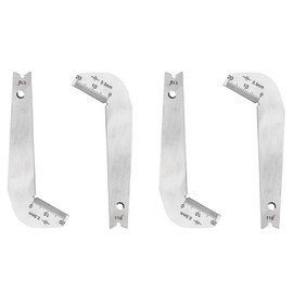 118 Degree Drill Bits Gauge, Stainless Steel Twist Drill Angle Gauge Grinding Angle Drill Protractor, Construction Household Angle Drill Sharping Tools (4)