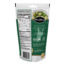 Mrs. Cubbison's 100% Real Cheese Crisps, Parmesan Flavor, Keto Friendly, Great for Snacking and Salad Topper, 1.98 Oz, 9 Count