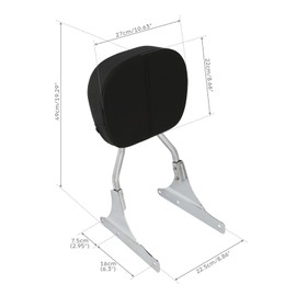 TCT-MT Backrest Sissy Bar Luggage Rack for Harley Heritage Softail Classic FLST FLSTC Fat Boy FLST FLSTC 1984-2017