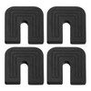 sourcing map 4 Pcs 2.05x1.97x0.39 Inch Rubber Isolator Pad, U-shaped