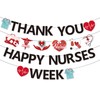 NUTTYBASH Nurses Week Banner Decorations, Happy Nurses Week Banner, Thank