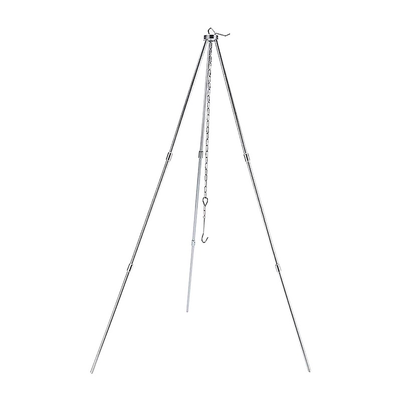 BBQ Tripod Frame with Chain and Hook Storage Bag Adjustable