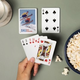 Lantern Press Vail, Colorado, Vintage Skiers (52 Playing Cards, Poker Size Card Deck with Jokers)