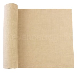 CleverDelights 24" Premium Burlap Roll - 25 Yards - Finished Edges - Tight Weave Natural Jute Burlap Fabric