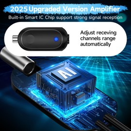 2700 Miles TV Antenna Indoor, 360° Reception Digital Antenna for Smart TV and Old TVs, HD Antenna for Local Channels with Amplifier Signal Booster Support 4K 8K 1080p -38ft Thick Coaxial Cable