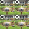 Mademax Solar Bird Bath Fountains Pump, Upgrade 1.4W Solar Fountain