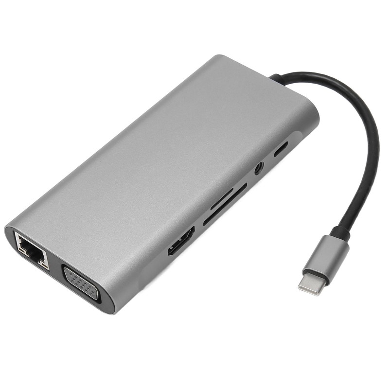 USB C Hub 11 in 1 HD Multimedia Interface VGA