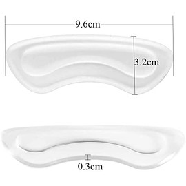 MerrQchang 16Pcs Clear Heel Grips Shoes Too Big Set Heel Pads Thick Gel Shoe Liners Plus Shoe Wipe Protectors from Slipping Out and Rubbing Perfect for New Shoes