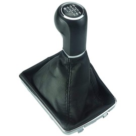 Do!LED Gear Knob / Gear Stick Gaiter and Frame in Chrome Look Compatible with Vauxhall Astra H 2004-2010 - All Models with 6 Speed Manual Transmission