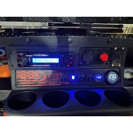 Golf Cart Single DIN Radio Bezel Bracket