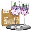 ElbFuchs® Aperitifgläser (2×470 ml) Serie Violet Veil [GESCHENKIDEE] Spülmaschinenfest &
