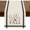 Hello Fall Pumpkin Table Runner 13x72 Inch Seasonal Autumn Kitchen