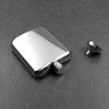 iSavage 6oz Hip Flask Popular Shape 18/8 Stainless Steel Mirrored
