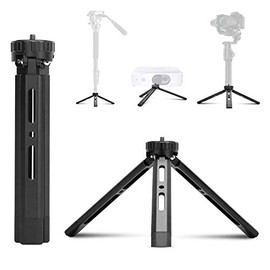EaxanPic Aluminum Mini Tripod,Desktop Tabletop Stand Tripod for Zhiyun Smooth Q/4, Crane Plus/2, Osmo Mobile, Ronin-S, Vimble 2,Gimbal Handle Grip Stabilizer Tripod