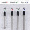 TA-VIGOR 100Pcs Rubber End Caps, 4.5mm ID Round Flexible Screw