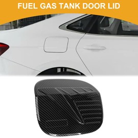 Partuto Fuel Tank Door Cap for Mazda CX-50 2023-2025 Fuel Filler Flap Cover Adhesive Type Carbon Fiber Black ABS Fuel Filler Door Gas Cap