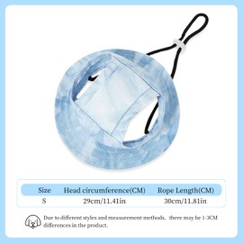 Fashionable Dog Baseball Cap, Sun Protection Dog Hat for Dog, Adjustable Baseball Cap for Pets, Dog Sun Hat with Ear Holes, Dog Baseball Cap for Small Dogs, Puppies, Cats (S-Blue)