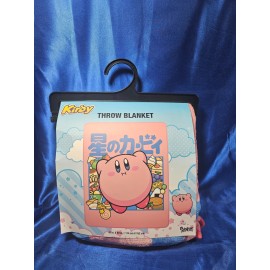 Spencers Kirby Fleece Plush Throw Blanket 45" x 60" Pink Officially Licenced