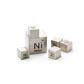 Nickel Metal 25.4mm 1 Inch Density Cube 99.95% for Element Collection USA SHIP