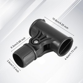 Patio Umbrella Steering Bracket, with 2 Screws Cantilever Umbrella Parts Outdoor Deck Railing Umbrella Mount Replacement Parts Patio Umbrella Holder Accessories for Outdoor Beach Courtyard Accessory