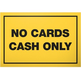 DankeDir! Keine Kartenzahlung Sign 30 x 20 cm Funny Cash Payment Sign for Catering Retail – Cash Payment Only Decoration for Shop Restaurant Bar Pub Note