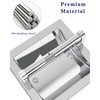 WZKALY Polished Chrome Recessed Toilet Paper Holder, Bathroom Wall Mount
