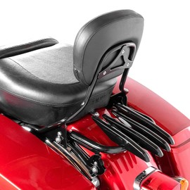 Mofun Gloss Black Luggage Rack Stealth Style Detachable Compatible with Harley Touring Road King Electra Road Street Glide 2009-2024