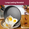 Odoland 5pcs Camping Cookware Mess Kit, Non-Stick Lightweight Pot Pan