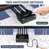 USB 3.0 Dual Monitor KVM Switch HDMI+Displayport 4K@60Hz,2K@120Hz,MLEEDA 2 Monitors