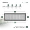 Vent Systems 17" x 5" Inch Galvanized Steel Louvered Air