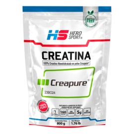 Hero Sport Creatina Monohidratada Creapure 800g 160 Servs Sabor Sin sabor