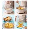 WAFJAMF 304 Stainless Steel Deep Fry Basket Foldable Chef Strainer