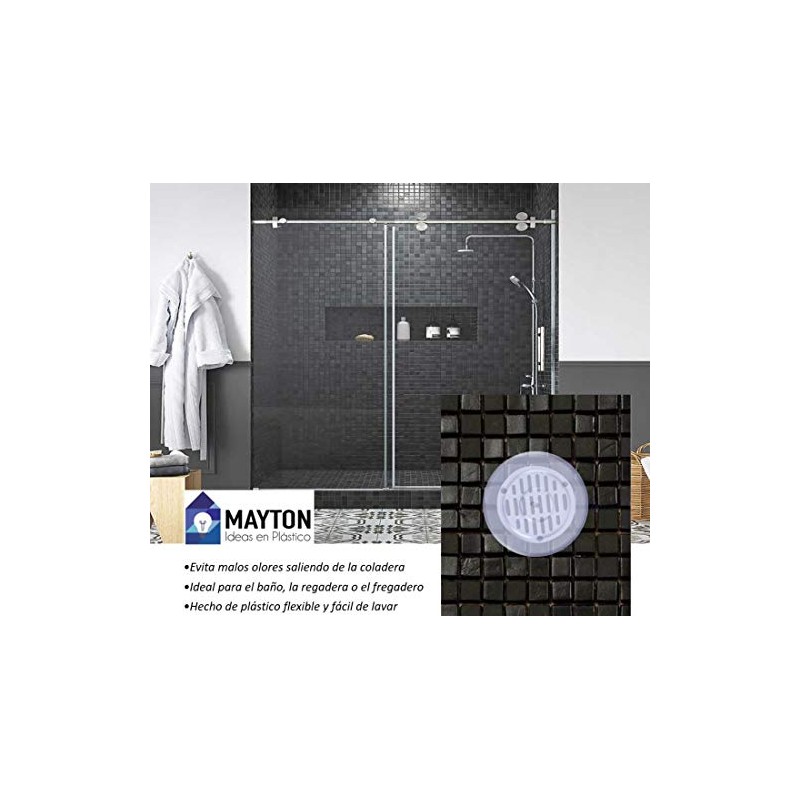 MAYTON Tapa Coladera Transparente - Protege tu casa de Malos