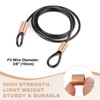 uxcell 3/8"(10mm) Wire Rope Stop Sleeve, Copper Crimping Loops Sleeve