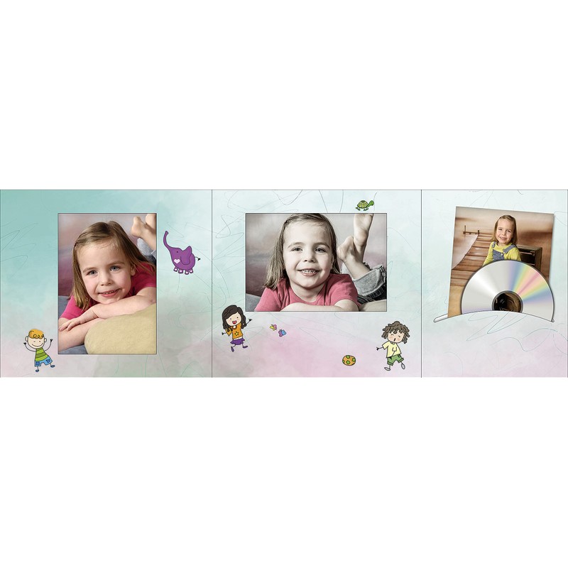 Pack of 1-100 pieces. Leporello Portrait Folder for 13 x