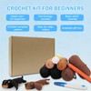 Bcuuozeeing Crochet Set for Beginners, 2 Pieces Crochet Animal Kit