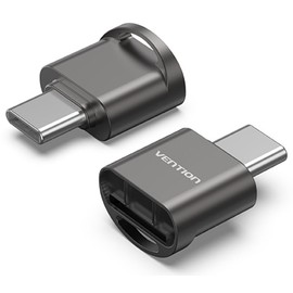 VENTION Gray USB Type C Micro SD Card Reader Small Speed