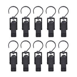 10pcs Clothespins Clips Clothespins Clips Multi Purpose Hooks Swivel Hooks Pinch White Plastic Clips Kitchen Bathroom