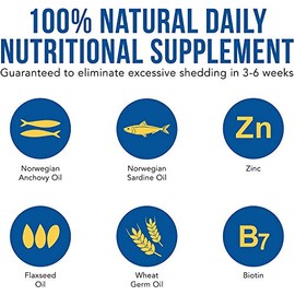 Shed-X Dermaplex Liquid Daily Supplement for Dogs – 100% Natural – Eliminate Excessive Shedding with Daily Supplement of Essential Fatty Acids, Vitamins and Minerals (16 oz)