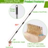 Weed Remover Manual Crevice Weeding Brush Long Handle, Crack Weeder,