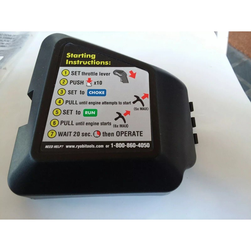 Ryobi BACKPACK- Air Filter Cover w/Label & Air/Filter - MODEL